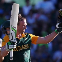 AB de Villiers in his whirlwind 150 against the West Indies
