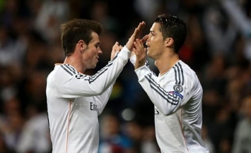 Real Madrid's Dynamic Duo, Ronaldo and Bale, celebrating their team's win over Borussia Dortmund last week.