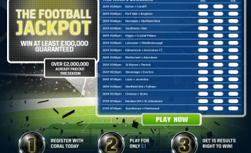 Coral £500,000 Football Jackpot This Weekend