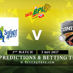 BPL 3rd Match Sylhet Sixers v Comilla Victorians 05 November 2017 Predictions and Betting Tips