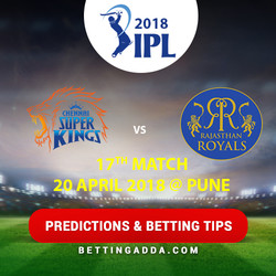Chennai Super Kings vs Rajasthan Royals 17th Match Prediction Betting Tips Preview