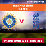 India v England 1st ODI Predictions and Betting Tips