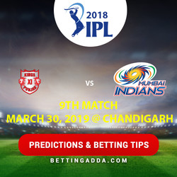 Kings XI Punjab vs Mumbai Indians 9th Match Prediction Betting Tips Preview