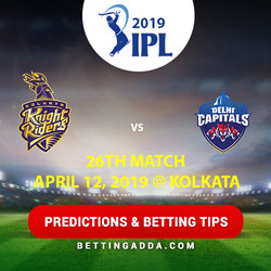 Kolkata Knight Riders vs Delhi Capitals 26th Match Prediction Betting Tips Preview