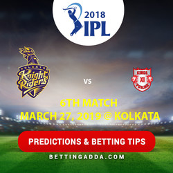 Kolkata Knight Riders vs Kings XI Punjab 6th Match Prediction Betting Tips Preview