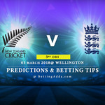 New Zealand vs England 3rd ODI Prediction Betting Tips Preview