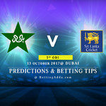 Pakistan v Sri Lanka 1st ODI Dubai 13 October 2017 Predictions Betting Tips