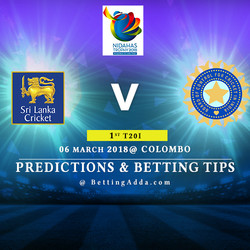 Sri Lanka vs India 1st Match Prediction Betting Tips Preview