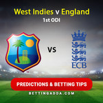 West Indies v England 1st ODI Predictions and Betting Tips