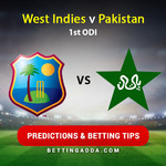 West Indies v Pakistan 1st ODI Predictions and Betting Tips